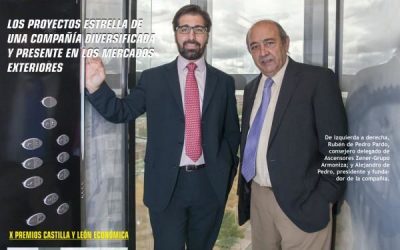 Reportaje completo de Ascensores Zener Grupo Armoniza en la revista CyL Económica