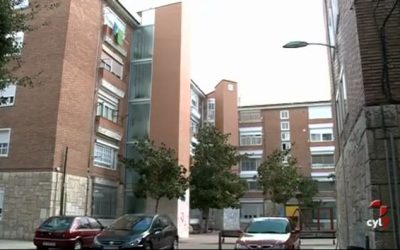 Entrevista para las noticias de Castilla y León. Ascensores y vía pública.