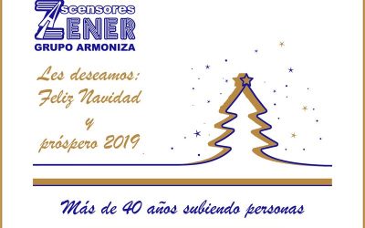 Ascensores Zener Grupo Armoniza les desea felices fiestas