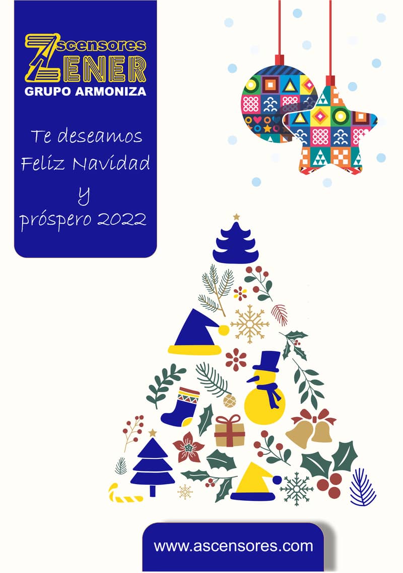 Felicitacion Navidad Ascensores Zener 2021