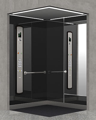 Cabina CRYSTAL Negro